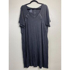 Frida Mom Maternity Dress Womens One Size Gray Stretch Lounge